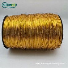Golden elastic label cord string